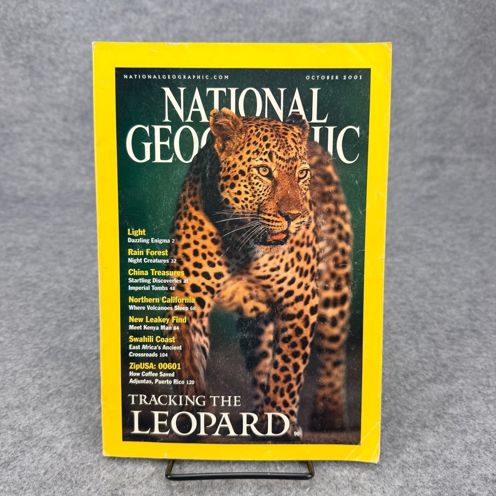 National Geographic Magazine October 2001 Tracking the Leopard
